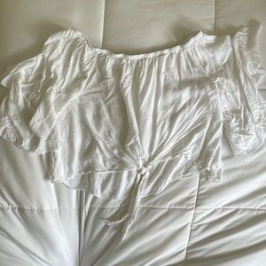 White off the shoulder top. Great for the summer!